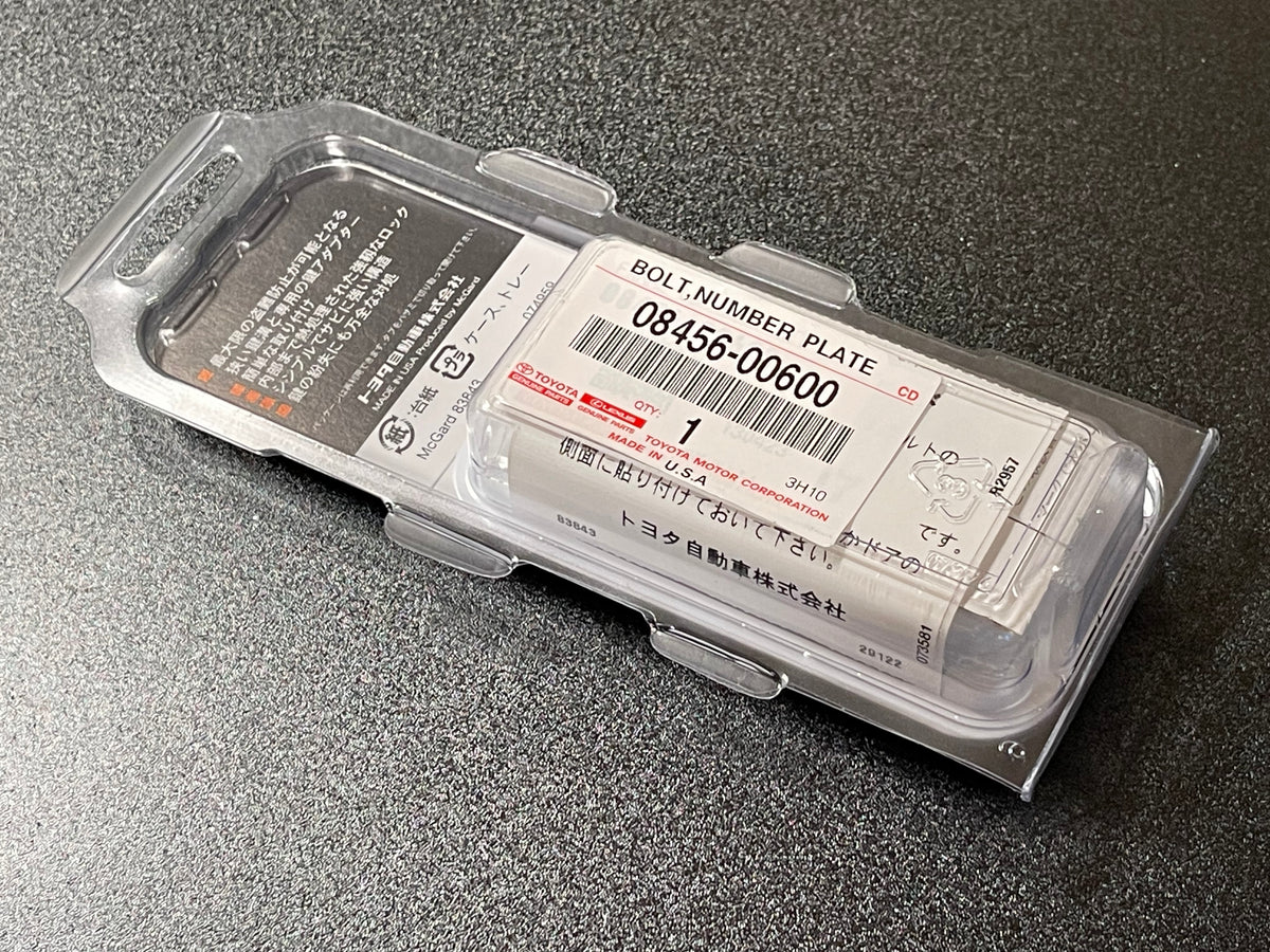 Toyota License Plate Security Screws ASR Parts