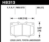 Land Cruiser 80 Hawk LTS Front Brake Pads