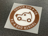 JDM Toyota Dog Domed Sticker