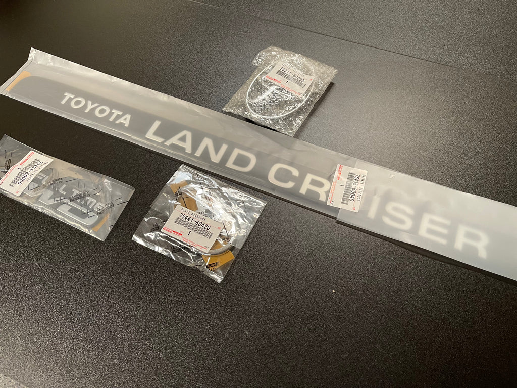 OEM Toyota Land Cruiser FZJ80 Rear Emblem – 4WD Full Time Tailgate Badge (1993-97)