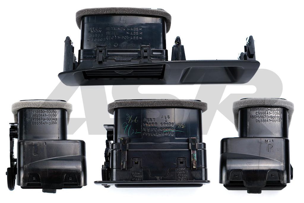 Toyota Land Cruiser 80 Series OEM Air Vent Register Set – 1993-97 RHD, 4 Pieces